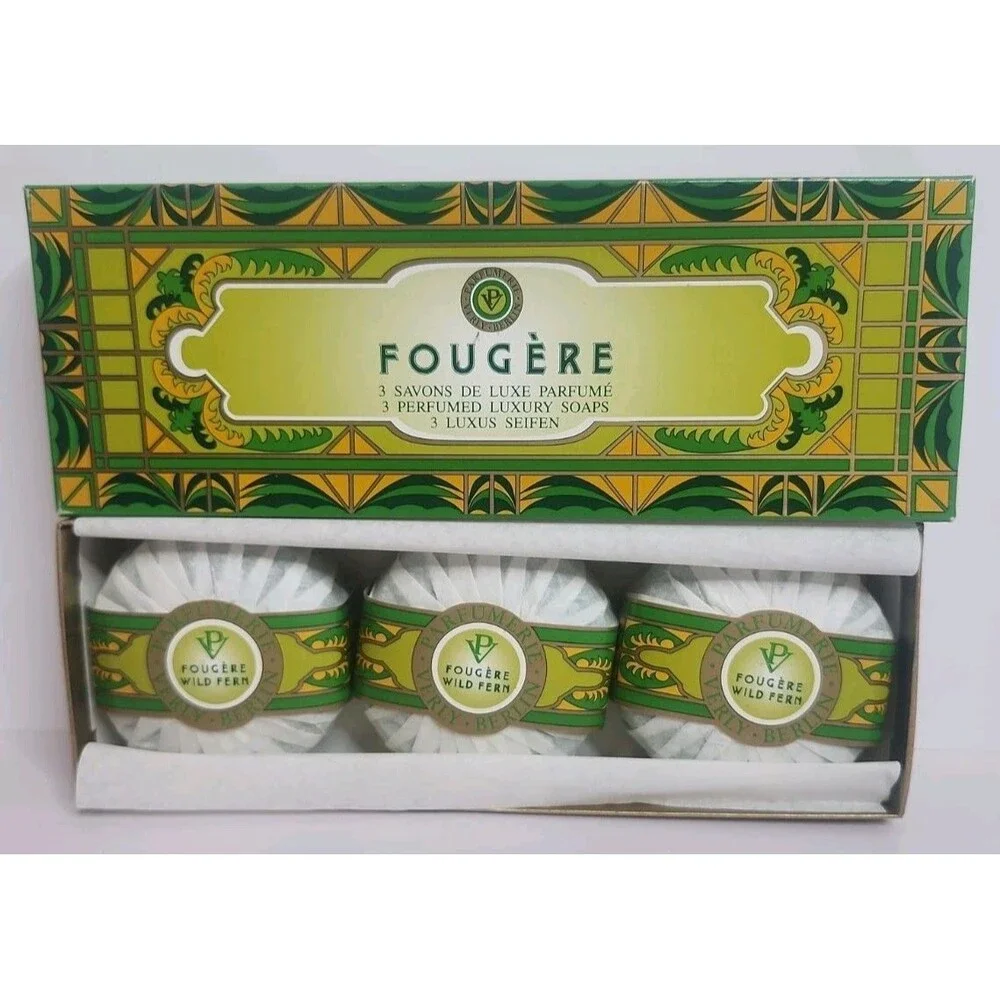 Fougere Savons De Luxe Parfum Wild Fern 3 Pc Soap Trio Parfumerie Verly Berlin